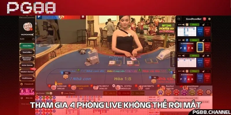 Những phòng live mê hoặc mọi ánh nhìn